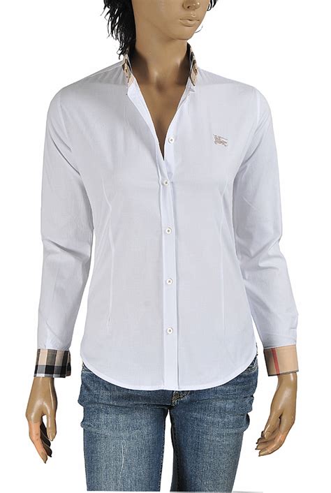 burberry button down dress|Burberry button down shirt women.